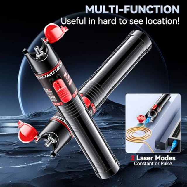 Visual Fault Locator 100mw 100KM Rechargeable VFL Fiber Optic Tester
