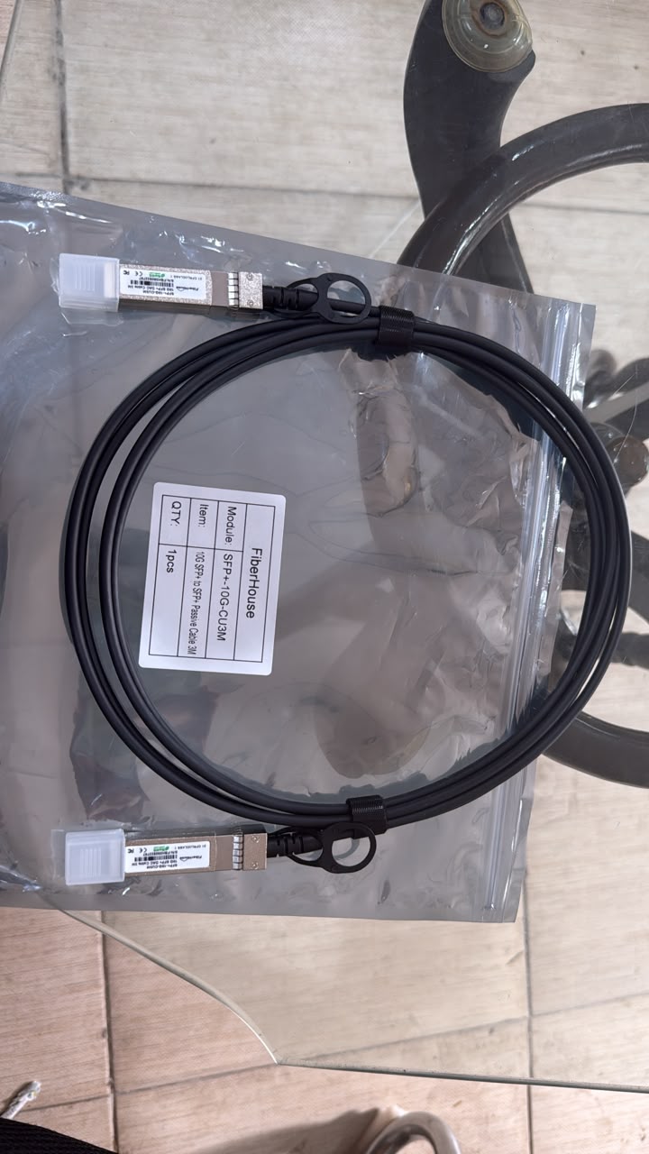 10G SFP+ to SFP+ Passive Cable 30AWG 3m